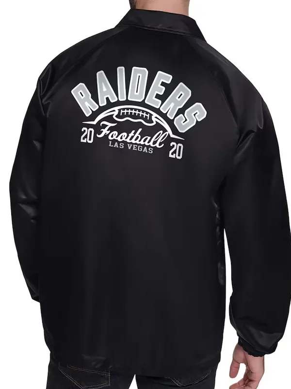 Las Vegas Raiders Retro Logo Coaches Jacket