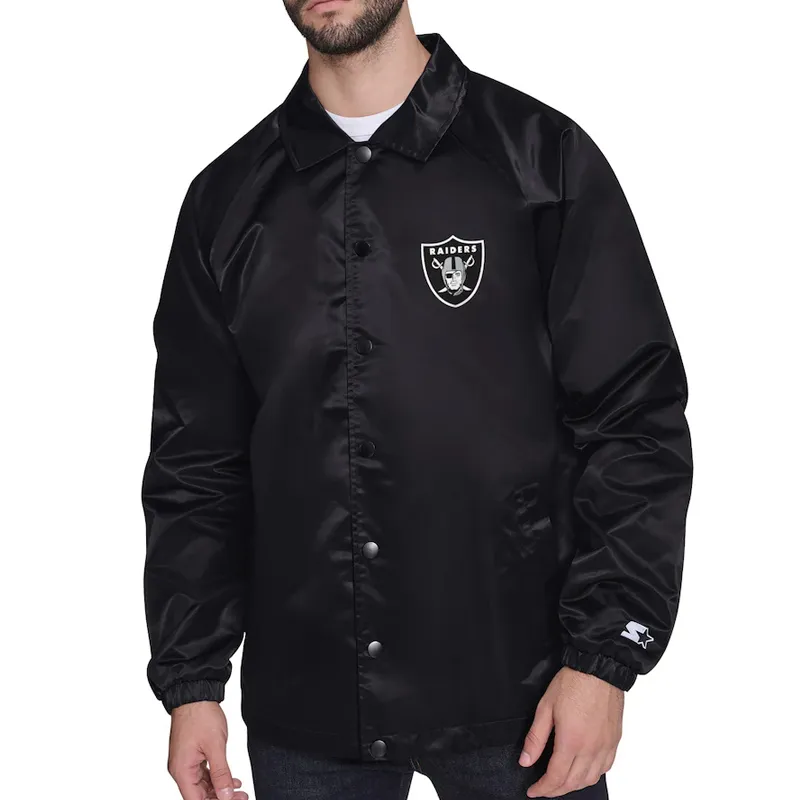 Las Vegas Raiders Retro Logo Coaches Jacket Las Vegas Raiders Retro Logo Coaches Jacket
