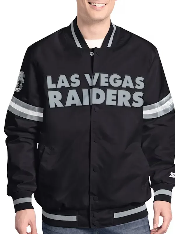 Las Vegas Raiders Scout Varsity Satin Jacket