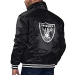 Las Vegas Raiders Silver Tab Trucker Jacket