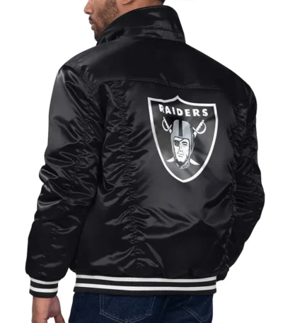 Las Vegas Raiders Silver Tab Trucker Jacket