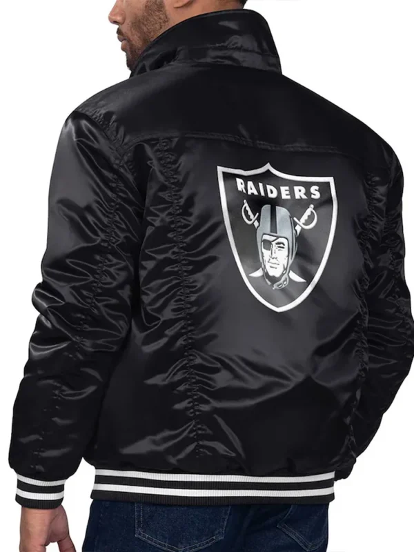 Las Vegas Raiders Silver Tab Trucker Jacket