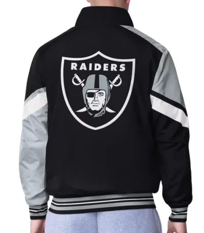Las Vegas Raiders Strong Arm Black Full-Zip Jacket