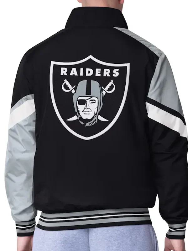 Las Vegas Raiders Strong Arm Black Full-Zip Jacket