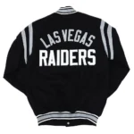Las Vegas Raiders Tailback Black Varsity Jacket