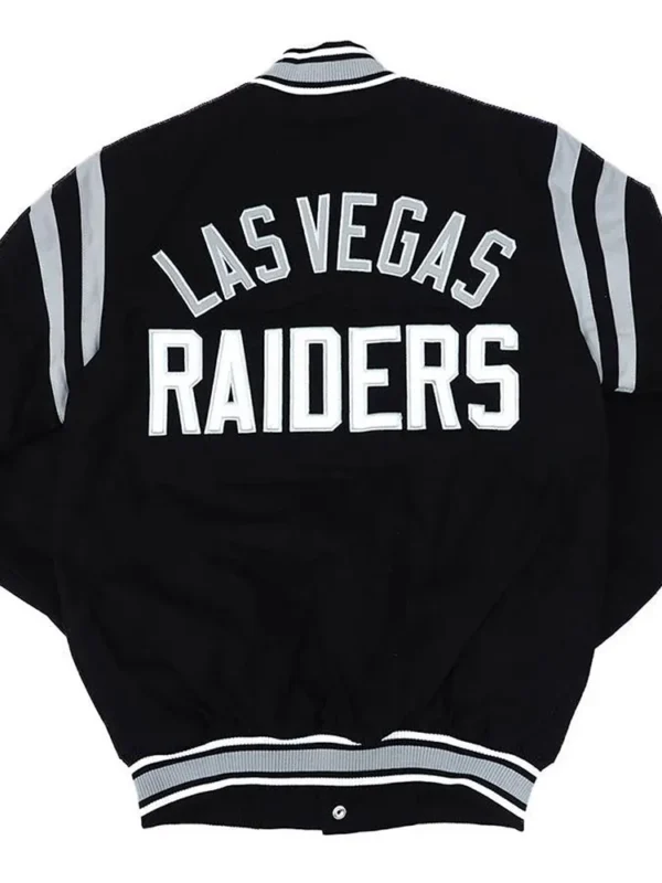 Las Vegas Raiders Tailback Black Varsity Jacket