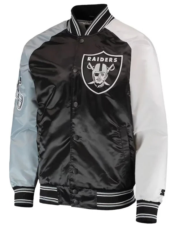Las Vegas Raiders The Reliever Satin Jacket