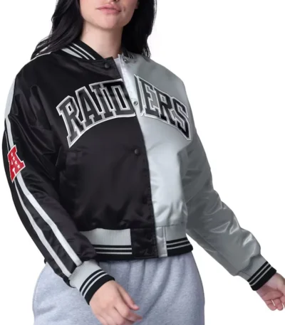 Las Vegas Raiders Zone Blitz Black-Silver Jacket