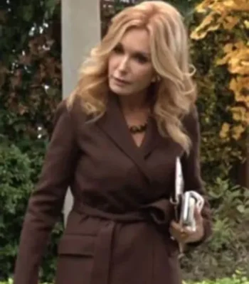 Lauren Fenmore Baldwin The Young and the Restless Brown Trench Coat
