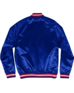 Lightweight Detroit Pistons Blue Satin Jacket