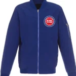 Lightweight Detroit Pistons Bomber Nylon Jacket