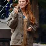 Lily It Ends with Us 2024 Grey Cotton Jacket
