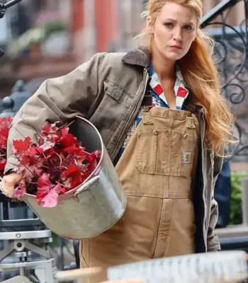 Lily It Ends with Us 2024 Grey Cotton Jacket