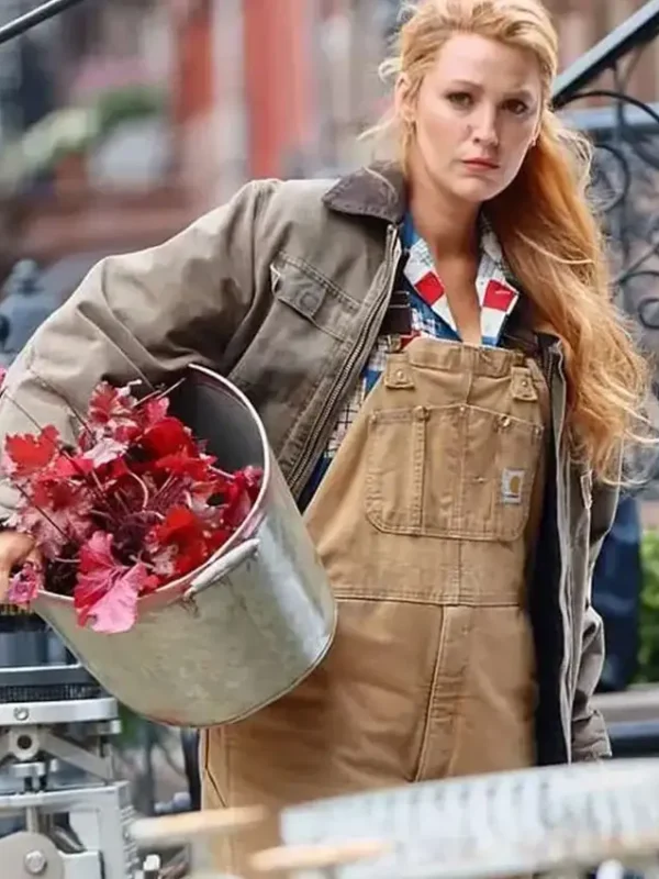 Lily It Ends with Us 2024 Grey Cotton Jacket