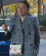 Liza Miller Younger Season 07 Grey Checked Coat
