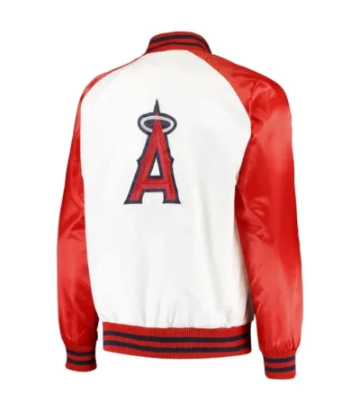 LA Angels Clean-Up Hitter White and Red Jacket