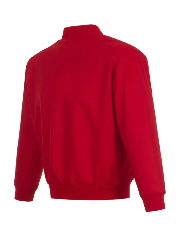 Los Angeles Angels Red Poly Twill Jacket