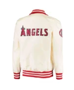 LA Angels The Captain II Cream Satin Jacket