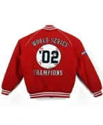 LA Angels World Series Varsity Red Wool Jacket