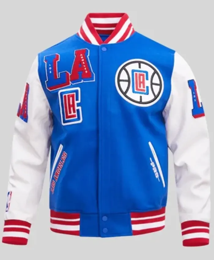 Los Angeles Clippers Mashup Varsity Jacket Los Angeles Clippers Mashup Varsity Jacket