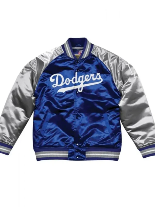Los Angeles Dodger LA Dallas Blue and Grey Satin Jacket