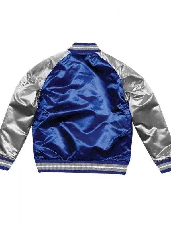 Los Angeles Dodger LA Dallas Blue and Grey Satin Jacket