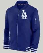 Los Angeles Dodgers Zip Up Bomber Jacket