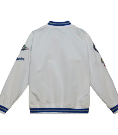 Los Angeles Dodgers City Collection White Varsity Satin Jacket