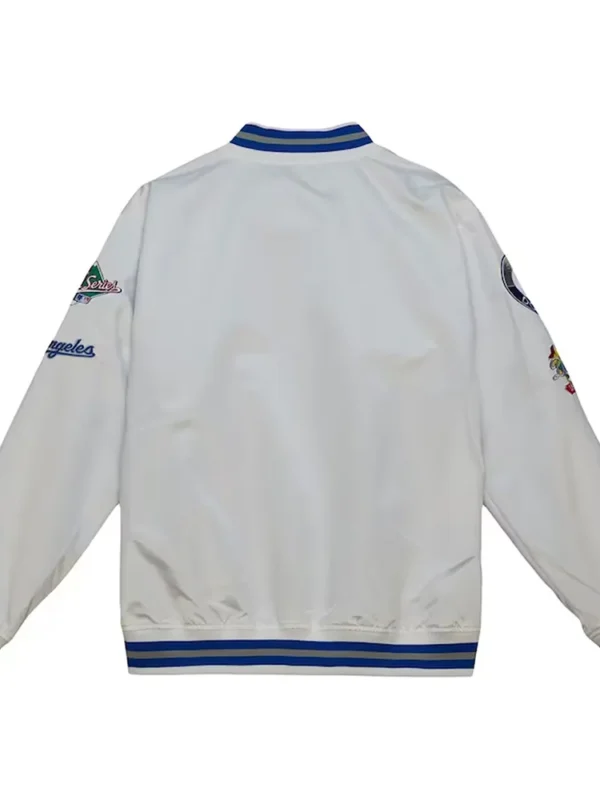 Los Angeles Dodgers City Collection White Varsity Satin Jacket