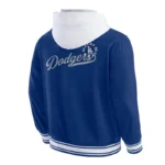 LA Dodgers Royal Cotton Hooded Jacket