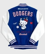 Hello Kitty Dodgers Varsity Jacket