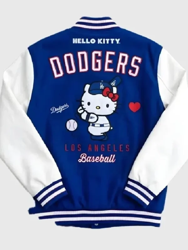 Hello Kitty Dodgers Varsity Jacket