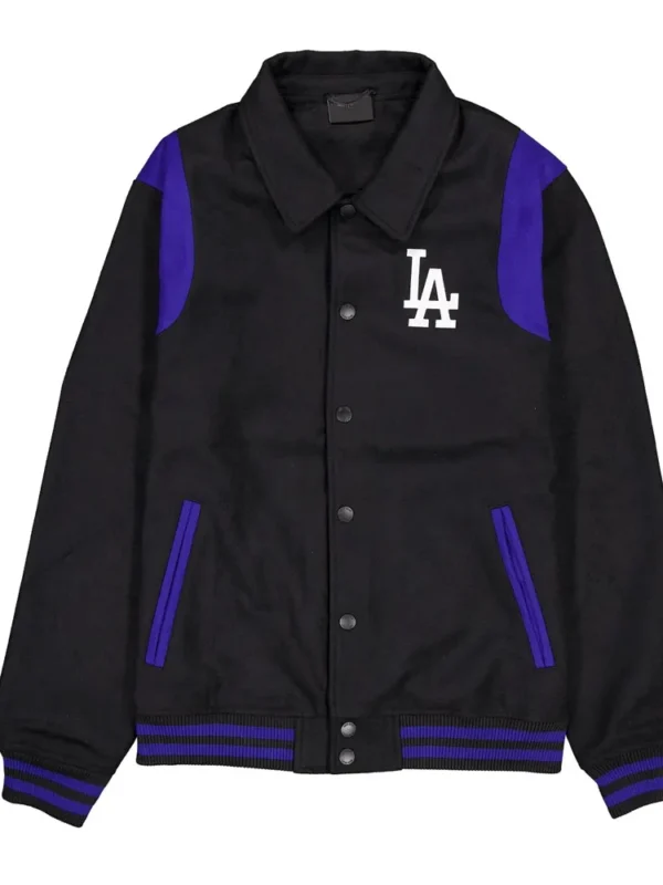 Los Angeles Dodgers Sport Night Teddy Varsity Jacket