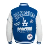 LA Dodgers Turn It Up Classic Rib Varsity Jacket