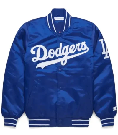 Dodgers Los Angeles Blue Satin Jacket
