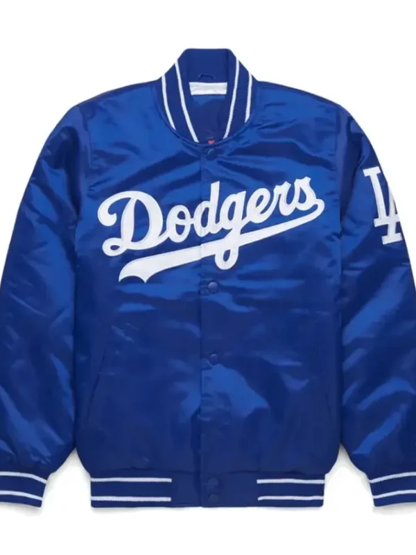 Dodgers Los Angeles Blue Satin Jacket