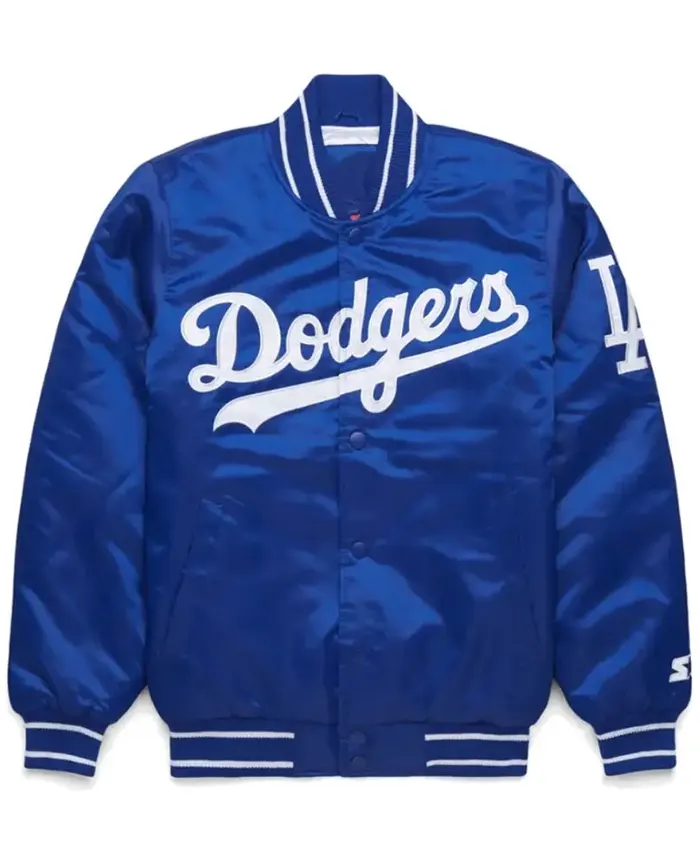 Dodgers Los Angeles Blue Satin Jacket Dodgers Los Angeles Blue Satin Jacket