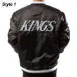 Los Angeles Kings Black Satin Jacket