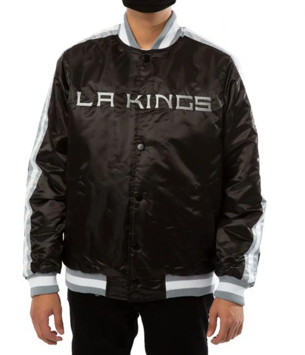 Los Angeles Kings Varsity Satin Jacket Los Angeles Kings Varsity Satin Jacket