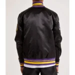 Los Angeles Lakers 17X Champions Black Varsity Satin Jacket
