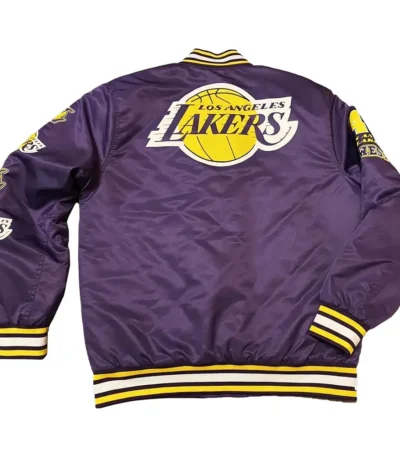 Los Angeles Lakers 48 West Purple Varsity Bomber Jacket