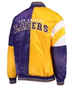 Los Angeles Lakers 75th Anniversary Leader Color Block Full-Snap Satin Jacket