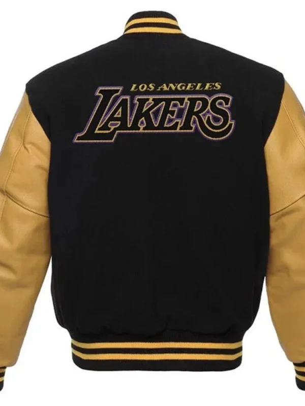 Los Angeles Lakers Black Gold Varsity Jacket