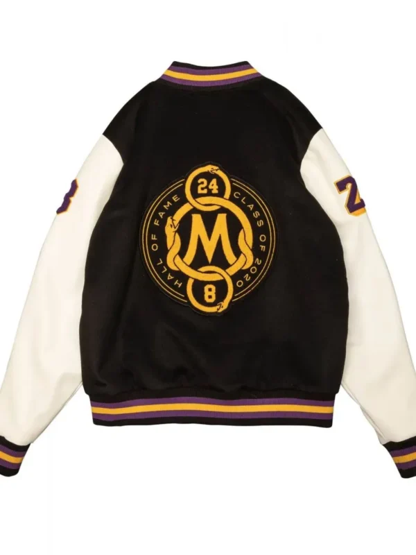 Los Angeles Lakers Black Mamba Hall of Fame Kobe Bryant Varsity Jacket