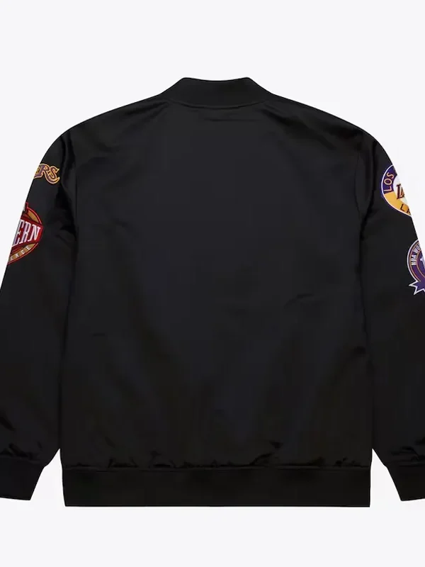 Los Angeles Lakers Black Out Satin Jacket