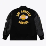 Los Angeles Lakers Black Out Vintage Logo Varsity Jacket