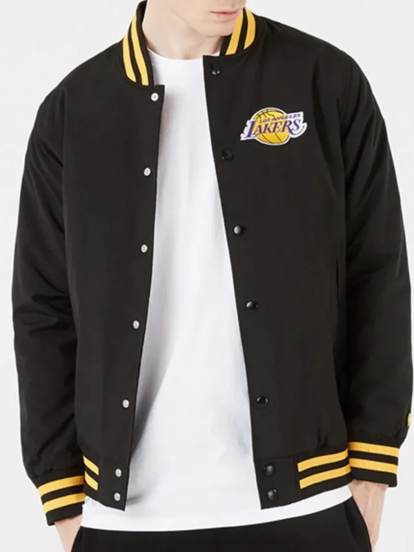 Los Angeles Lakers Black Patch Logo Jacket