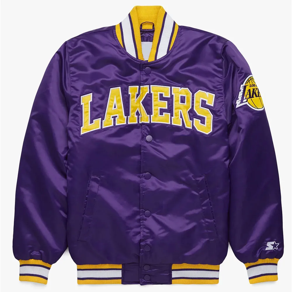 Los Angeles Lakers Classic Purple Jacket Los Angeles Lakers Classic Purple Jacket