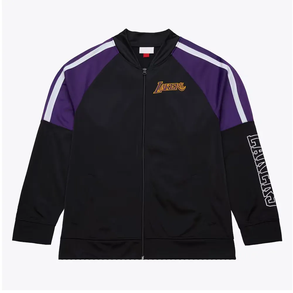 Los Angeles Lakers Color Blocked Full-Zip Track Jacket Los Angeles Lakers Color Blocked Full-Zip Track Jacket