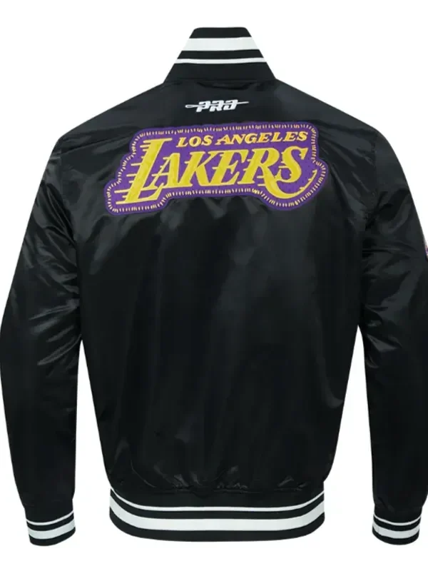 Los Angeles Lakers Diy Pick Stitch Classic Rib Satin Jacket